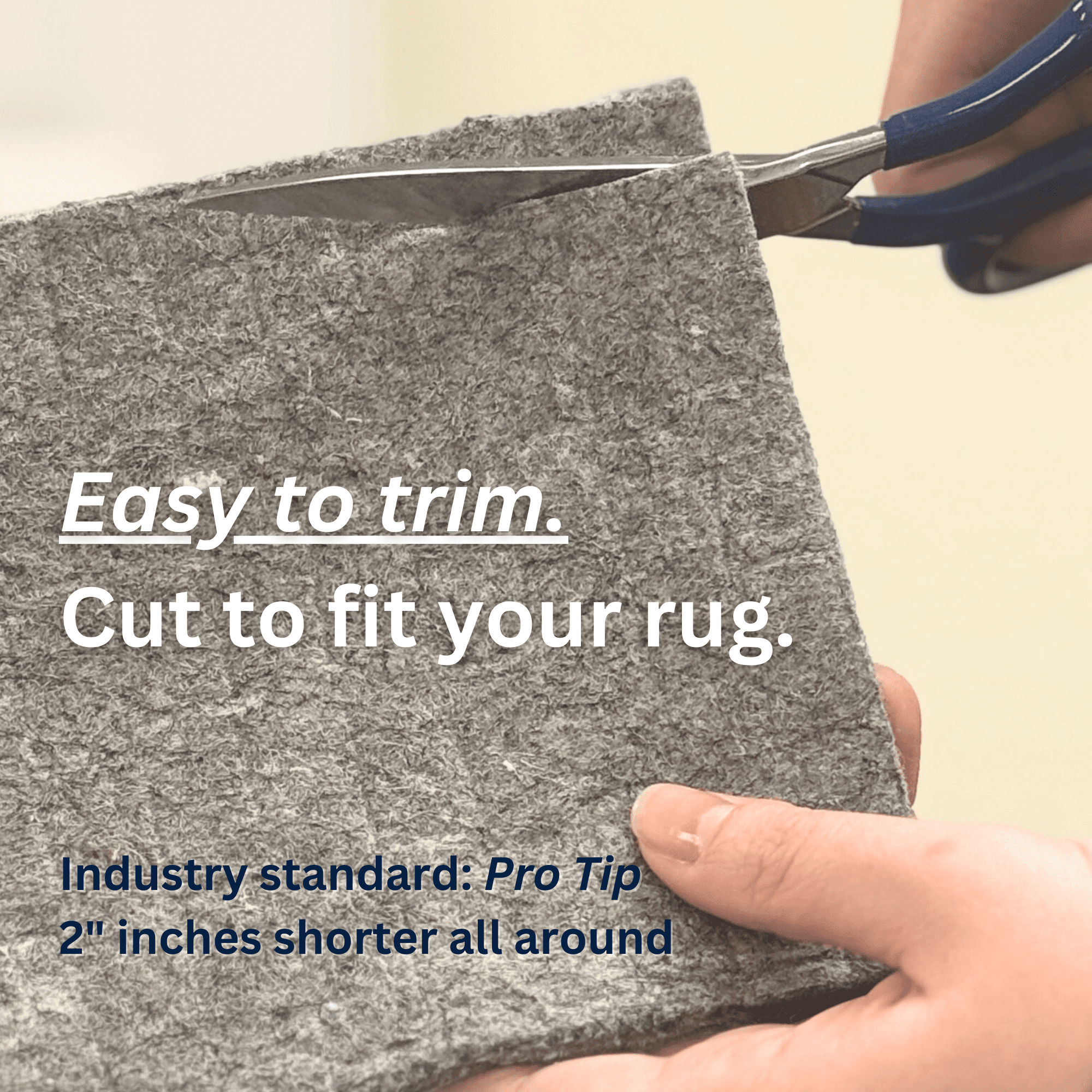Koeckritz Rugs 32 oz 100% Recycled Felt Jute Rug Pad, 3/8" Thick, Indoor, 7'x9'