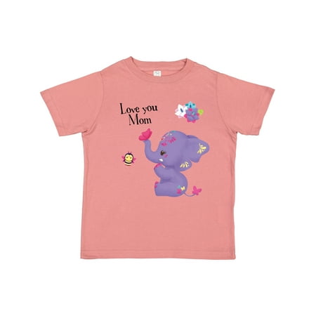 

Inktastic Yara Happy Mothers Day Purple Elephant and Bee Gorgeous Gift Toddler Toddler Girl T-Shirt