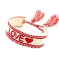 thumbnail image 2 of Bohemia Embroidery Woven Tassel Bracelets for Women Handmade Adjustable Rope, 2 of 6