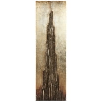 Empire Art Direct "Stratified" Handed Painted Rugged Wooden Wall Art