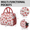 thumbnail image 6 of Lunch Bag Lunch Box for Women Reusable Insulated Lunch Bags,Water-Resistant Strawberry Pattern Cooler Lunch Tote Bag, Large Capacity for Work Travel Picnic, 6 of 6