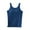Blue, variant on Timegard Womens Tank Tops with Built in Bras Crewneck Sleeveless Comfy Solid Color Casual Basic Tee