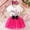 k-1538White3102, variant on SONGGE Baby Toddler Girl My 1st / 2nd / 3rd Birthday Dress Coton Long Sleeved Tule Dress A Line Party Dresses With Headband Outfit Sets Cartoon Versatile Clothing Sets