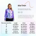 thumbnail image 7 of iEFiEL Womens Holographic Metallic Bomber Jacket Shiny Long Sleeve Zipper Coat Baseball Jacket Outerwear Blue S, 7 of 7