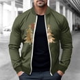 thumbnail image 1 of LOVZFMLL Jackets for Men Pullover Sweater Stand Collar Elastic Solid Color Half Sweater For Men Stand-up Collar Sweater, 1 of 5