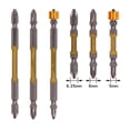 thumbnail image 1 of 6Pcs Tournevis Bit Magnétique 65Mm 110Mm Croix Double Tête Tournevis Électrique, 1 of 10