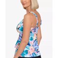 thumbnail image 3 of Swim Solutions Triple Tier Printed Tankini, 3 of 4