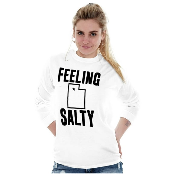 Feeling Salty Utah Beehive State Long Sleeve TShirt Men Women Brisco Brands S