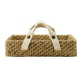 thumbnail image 4 of A&B Home Woven Decorative Tray with Cotton Handles - Natural, White Finish, 4 of 5