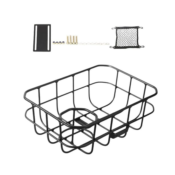 Cesta para bicicleta, portaequipajes de carga para bicicleta, portabilidad, fácil montaje, alforjas de aleación de aluminio para ciclismo, cesta para Tornillos negros