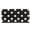 Black White Polka Dot, variant on PU Leather Women Long Wallet with Cartoon Character Grid, Trifold Buckle Card Holder Purse for Travel, Vacation and Dating Clutch Organizer