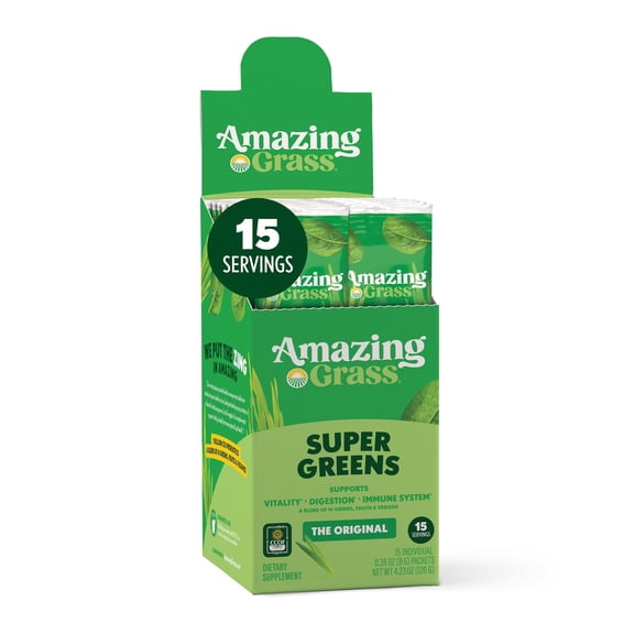 Amazing Grass, Super Greens Powder, Original, 15 Servings
