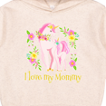 thumbnail image 3 of Inktastic I Love My Mommy Unicorn with Pink and Yellow Flowers Toddler Hoodie, 3 of 4