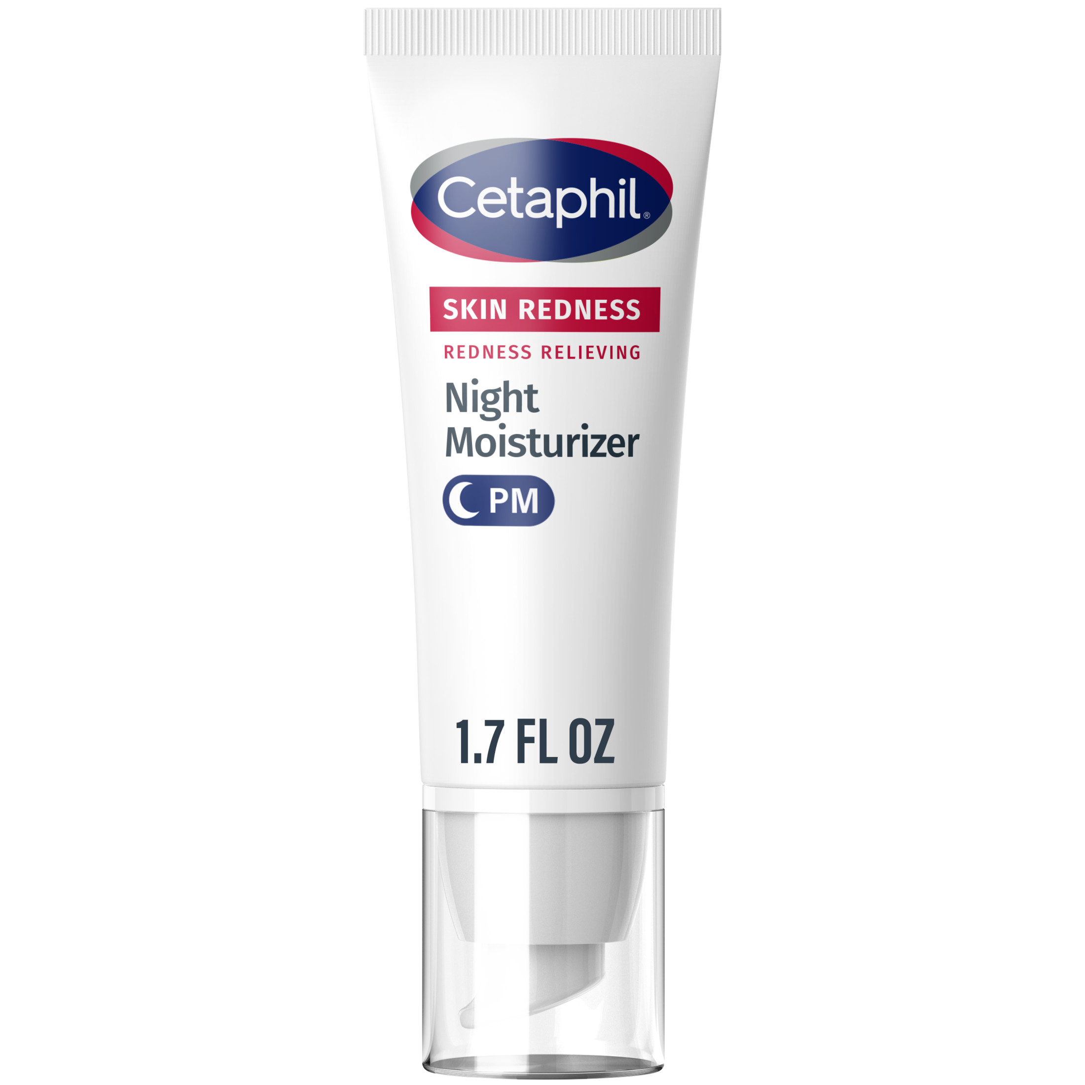Cetaphil Redness Relieving Night Moisturizer SPF 40 For Dry, Redness-Prone Skin, 1.7 fl oz