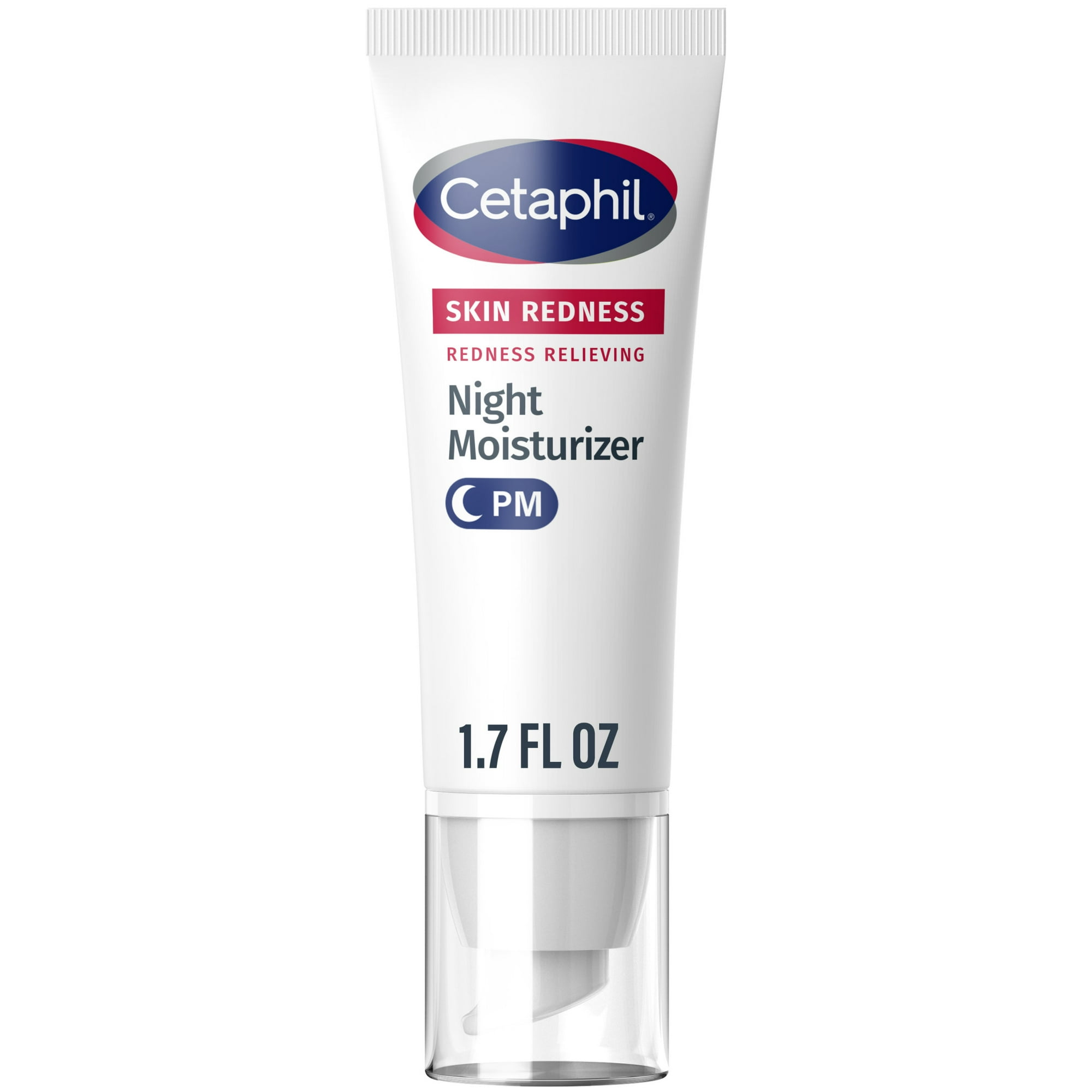 Cetaphil Redness Relieving Night Moisturizer SPF 40 For Dry, Redness-Prone Skin, 1.7 fl oz
