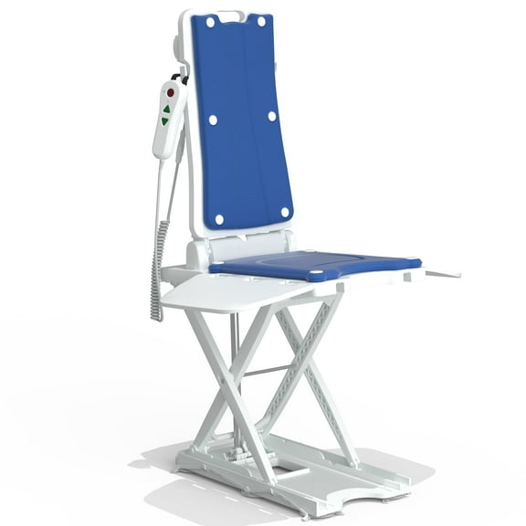 STACOO Electric 2-in-1 Bath & Floor Lift Assist Chair, 300 lbs, Foldable with Remote, Adjustable Backrest, Safety Suction Cups for Seniors