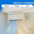 thumbnail image 6 of Dextrus 24000 BTU Mini Split Air Conditioner Heat Pump System, Wifi Enabled 21 SEER2 208-230V Ductless AC Cool Up to 1500 Sq. Ft, Compatible with Alexa, R32 Refrigerant & Installation Kit, White, 6 of 10