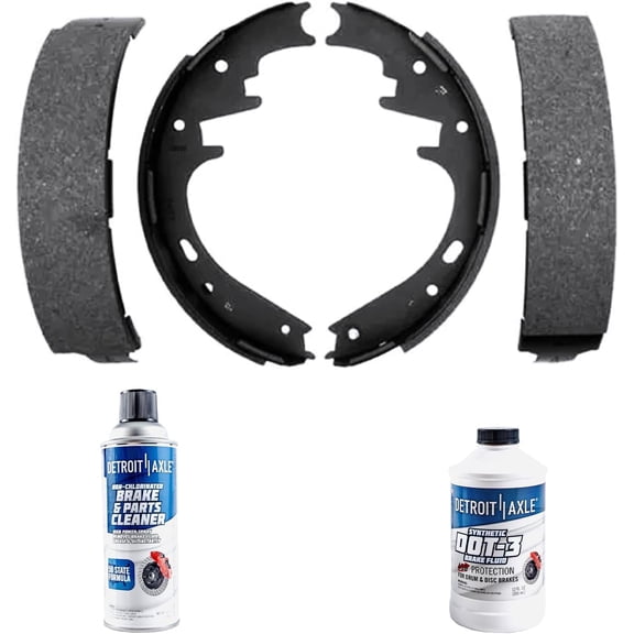 Detroit Axle - Rear Brake Shoes for Ford F-150 E-150 Econoline Club Wagon Explorer Sport Trac Dodge Ram 1500 2500 Van Durango Dakota, Brake Shoes Replacement
