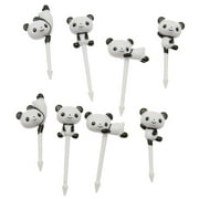 Kotobuki Food Picks for Bento Boxes, White Pandas