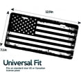 thumbnail image 3 of Zone Tech Tactical USA Flag License Plate - Black and White Grunge Thick Durable Novelty American Patriotic Pledge of Allegiance, 3 of 9