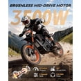 thumbnail image 6 of Electric Dirt Bike for Adults Teens, 3500W, 42MPH & 60 Miles, 48V/23.5AH Removable Battery, 14"/12" Tire, Hydraulic Brakes & Full Suspension, Mountain Off-Road Dirt Bike, 6 of 8