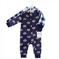 thumbnail image 2 of Hudson Baby Unisex Toddler Plush Jumpsuits, Football, 3T, 2 of 4