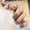 A, variant on Purple Yellow French Press on Nails with Flower Designs Short Square Fake Nails Nude Glossy Acrylic Press in Nails Full Cover Stick on Nails for Women Nail Manicure 24 Pcs
