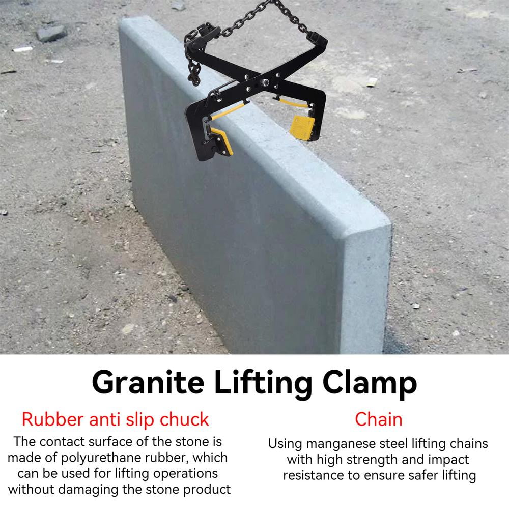 Slab Lifting Clamp | Ergonomic Adjustable Stone Lift Clamp | Timber Carrying Clamps Concrete Block Lifting Tools Handling Tool