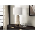 thumbnail image 2 of Lighting - 30"H - Table Lamp - Beige Resin - Ivory / Cream Shade - Transitional, 2 of 3
