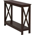 thumbnail image 6 of Console Table 39.5”, 2-Tier Narrow Sofa Side Table with Storage Shelf, Entrance Table for Hallway/Foyer/Living Room/Corridor/Office, Espresso, 6 of 14