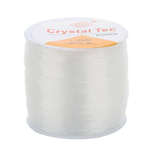 Siruishop Clear Elastic Thread,elastic String ,elastic Stretch Thread,elastic Cord,jewelry Making Cord,beading Cord,diy Necklace Bracelet Clear 0.6mm
