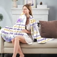 thumbnail image 2 of LHSHID 18th Birthday Blanket Gifts 18 Years Old Purple Floral Gift for Girls 18th Birthday Decorations for Daughter Friends 18th Bithday Soft Throw Blanket 40"x50", 2 of 6