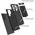 thumbnail image 2 of Case for Galaxy S23,Military Grade [Built-in Kickstand] with Card Holder Dual-Layer Design Heavy Duty Shockproof Protection Phone Case for Samsung Galaxy S23 5G,6.1 Inch 2023 (Black), 2 of 10