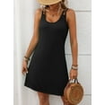 thumbnail image 5 of Coverup Summer Dresses for Women 2025 Eyelet Casual Loose Sleeveless Sundresses Tank Dresses Black L, 5 of 8