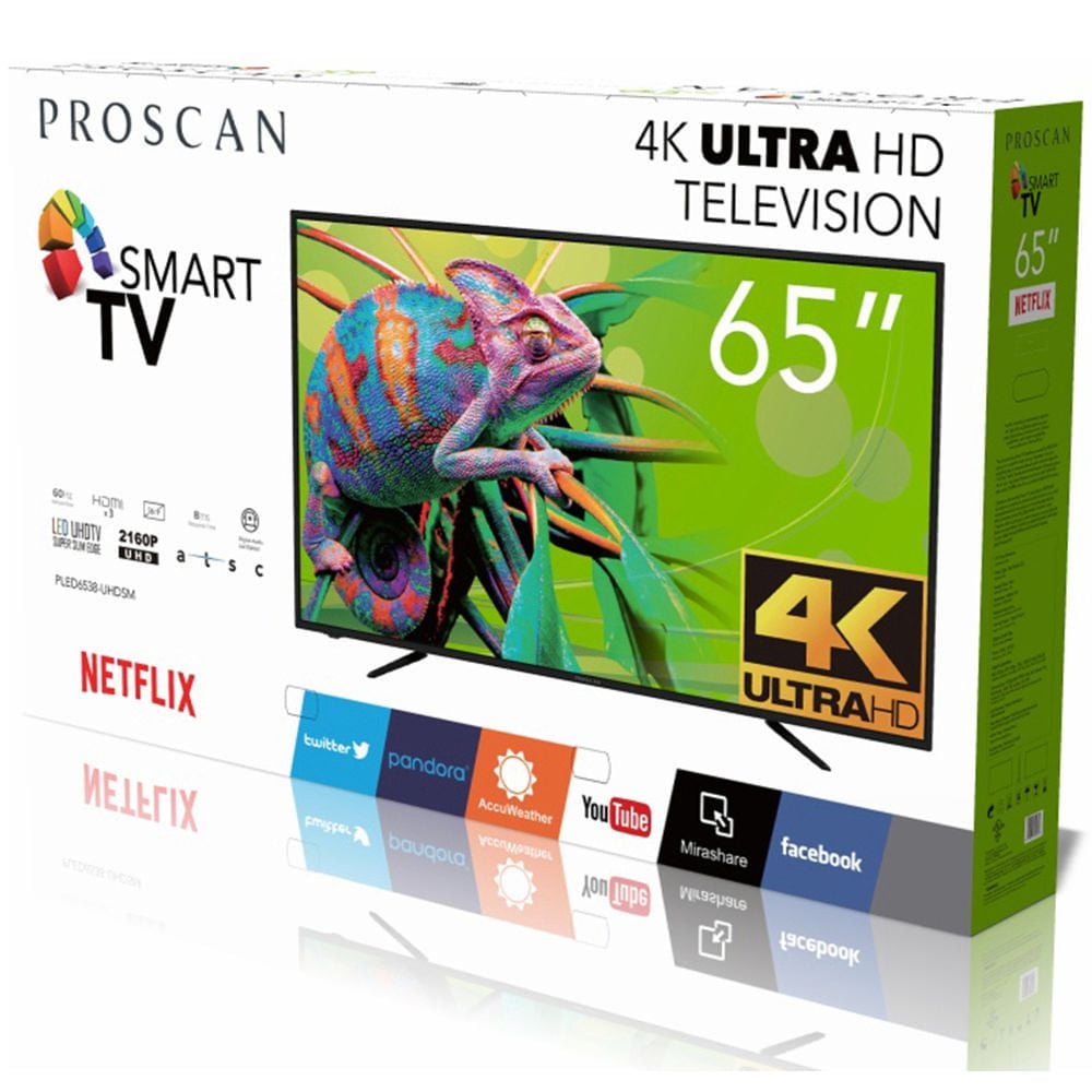 Proscan 65" 4K UHD Smart TV, PLED6538-UHDSM