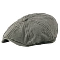 thumbnail image 3 of Men's Vintage 8 Panels Octagonal Newsboy Cap, Soft Visor Cabbie Fiddler Painter Beret Hat, Breathable Summer Sun Cap, Fashion Headwear for Men Daily Casual Outfits, 3 of 6