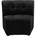 thumbnail image 1 of Meridian Furniture Limitless Black Velvet Modular Chair, 1 of 7