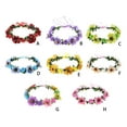 thumbnail image 4 of Women Flower Headband Wreath Crown Floral Wedding Garland Wedding Festivals Photo Props, 4 of 6