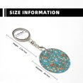 thumbnail image 3 of Naloa Cute Conch Print Round Keychain Keychain Key Ring, Key Tag, Key Chain Bulk for Gift Accessories (Round), 3 of 7