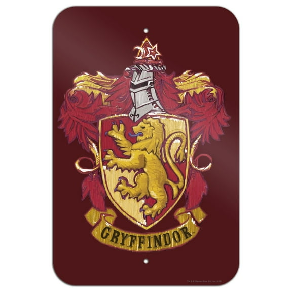 Harry Potter Gryffindor Painted Crest Home Business Office Sign