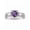 Amethyst, variant on Mens Rings Sterling Silver Classic Design 7X5MM Oval Gemstone & Diamond Amethyst February Birthstone Ring Size 11