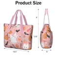 thumbnail image 3 of Tote Bag for Women - Pastel Halloween Pattern Shoulder Bag - Large Utility Work Duffle Bag with Zipper Handbag for Travel, Work, Sprots, 3 of 5