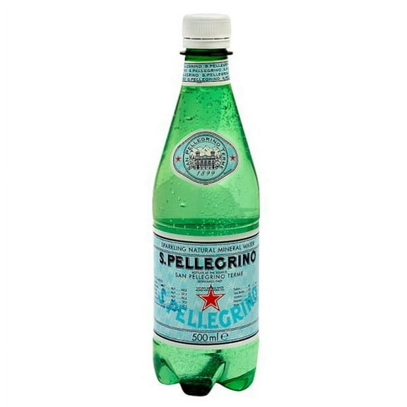 San Pellegrino Sparkling Mineral Water 500 ml Plastic Bottles - Pack of 24