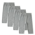thumbnail image 3 of Cethrio Girls Bike Shorts, Summer 4 Pack Stretch Dancing Capri Leggings Gray Size 2-13T, 3 of 9