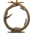 thumbnail image 4 of Vanity Art 26.77" Antler Brown Table Lamp with Fabric Shade | Modern Farmhouse Bedside Lamp Traditional Table Lamp for Bedroom, Living Room, Office, College Dorm MLT001TL-DR-DW, 4 of 4