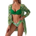 thumbnail image 3 of Raccmtaty Mommy and Me Swimsuit, Bra Shorts and Cover-up Family Matching Swimsuit Summer Bikini Set, 3 of 9