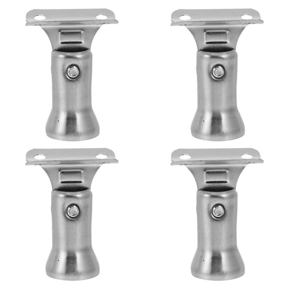4PCS Stainless Steel Handrail Bracket Stair Railing Column Movable Head Part