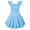 Blue, variant on Lanbubble Girls Ruched Dresses Ruffle Sleeve Teens Tiered Swing A-line Pink Dress 11-12 Years