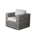 thumbnail image 5 of Living Source Intl 33" Wicker / Rattan Patio Chairs w/Cushion in Gray (Set of 2), 5 of 5
