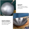 thumbnail image 3 of Weiweiguan 1Pc Stainless Steel Single Handle Wok Practical Wok Kitchen Utensil (Grey), 3 of 6